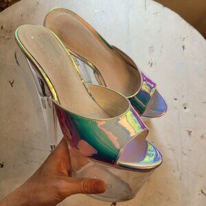 Used - Iridescent stiletto heels size 7